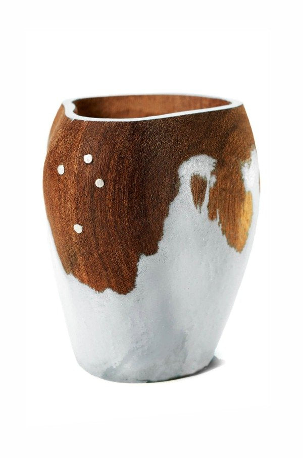 MATE DE ALGARROBO MUU + BOMBILLA PICO LORO