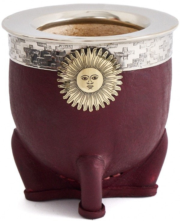 MATE IMPERIAL SOL DE MAYO PREMIUM + BOMBILLA PICO DE LORO