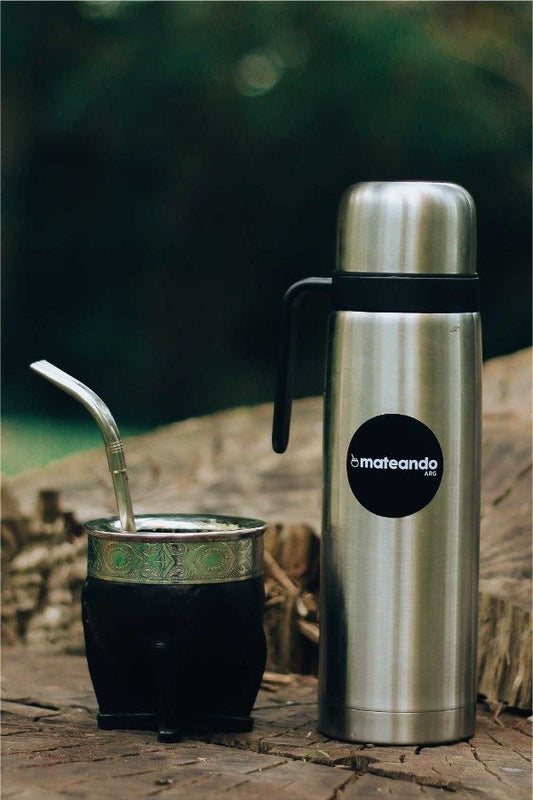 SET DE MATE IMPERIAL + TERMO MEDIA MANIJA + BOMBILLA DE REGALO